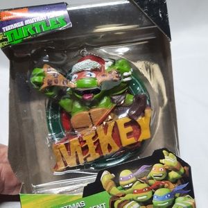 NIB TMNT Mickey with Santa hat 2017 Collector Ornament